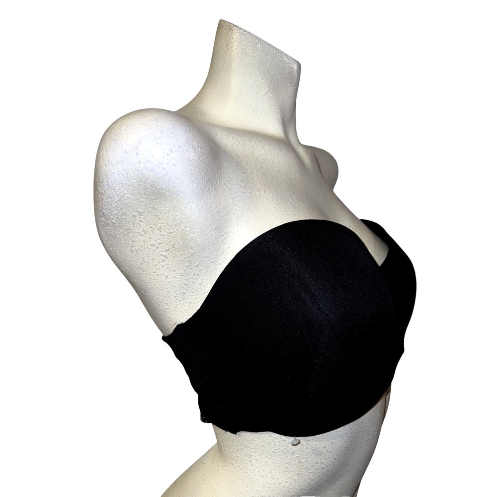 New Maidenform Sweet Nothings Black Strapless Convertible Underwire Bra 40D NWT - Picture 2 of 9